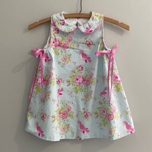 Anvy Kids blue and pink floral summer dress Size 2T